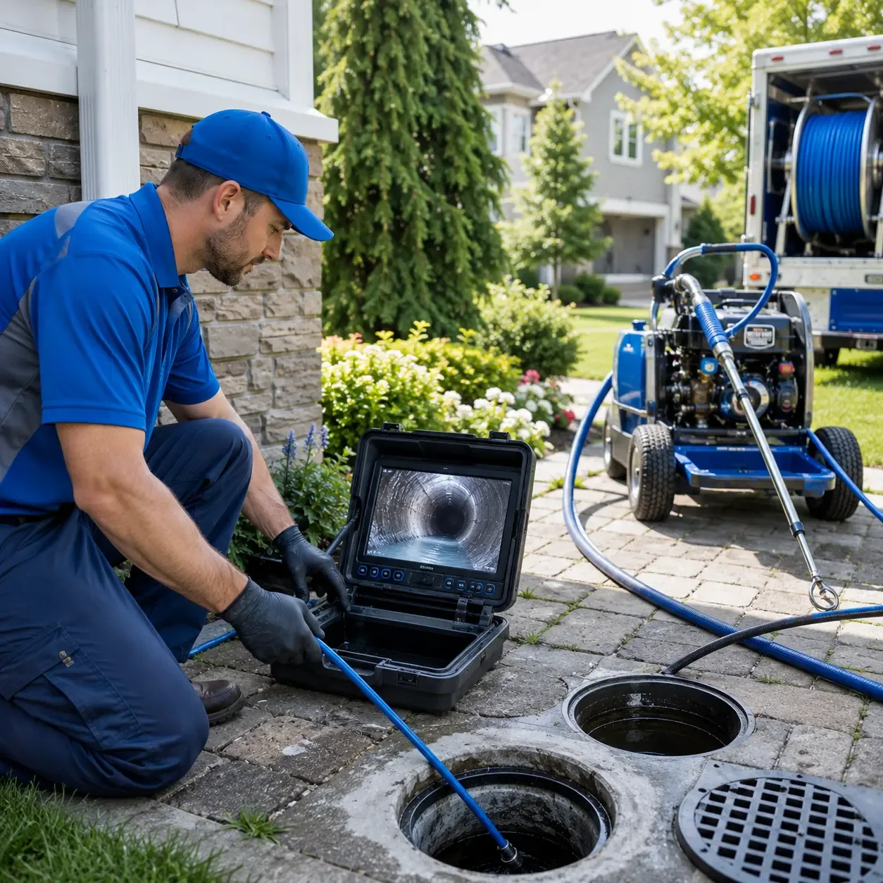 Outdoor drain cleaning professionals serving Slidell, TX